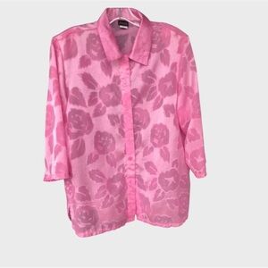 Sheer/chiffon Vintage Blouse